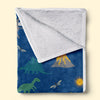 Joyful Background Dino - Personalized Custom Blanket - Gift For Kids, Gift For Family, Christmas Gift