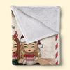 Here's Another Year Of Us Bonding Together - Bestie Personalized Custom Blanket - Christmas Gift For Best Friends, BFF, Sisters