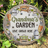 Grandma's Garden Love Grows Here - Personalized Garden Stone - Gift For Grandma, Grandparents