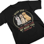 Custom Name Dog Dad Father's Day Gifts - Personalized Apparel