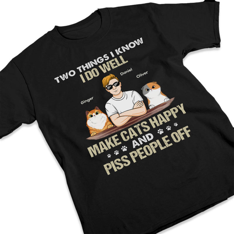 Two Things I Know I Do Well - Cat Personalized Custom Unisex T-shirt, Hoodie, Sweatshirt - Gift For Pet Owners, Pet Lovers
