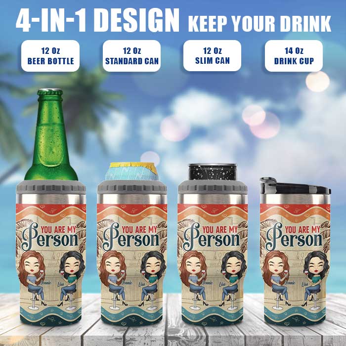 You Are My Person - Personalized Can Cooler - Gift For Bestie