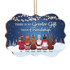 Bonding Over Alcohol & Keeping Each Other Sane - Personalized Custom Benelux Shaped Wood Christmas Ornament - Gift For Bestie, Best Friend, Sister, Birthday Gift For Bestie And Friend, Christmas Gift