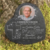 God Saw You Needed Rest - Personalized Memorial Stone, Human Grave Marker - Upload Image, Memorial Gift, Sympathy Gift
