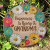 Happiness Is Being A Grandma - Personalized Garden Stone - Gift For Grandma, Grandparents