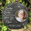 Goodbyes Are Not The End - Personalized Memorial Stone, Human Grave Marker - Upload Image, Memorial Gift, Sympathy Gift