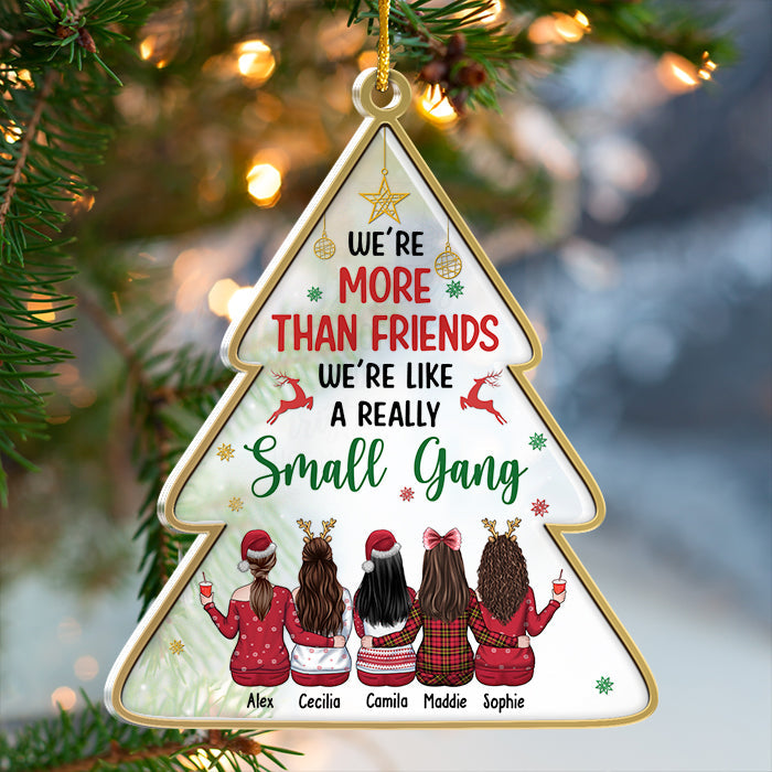 Our Laughs Are Limitless - Personalized Custom Christmas Tree Shaped Acrylic Christmas Ornament - Gift For Bestie, Best Friend, Sister, Birthday Gift For Bestie And Friend, Christmas Gift