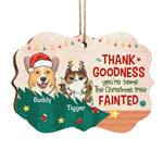 Merry Christmas To Our Human Servant - Dog & Cat Personalized Custom Ornament - Wood Benelux Shaped - Christmas Gift For Pet Owners, Pet Lovers