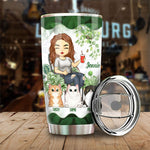 Hang Out With Cats - Personalized Tumbler - Gift For Gardening Lovers