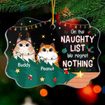 I've Been A Very Good Cat/Dog This Year - Personalized Custom Benelux Shaped Acrylic Christmas Ornament - Upload Image, Gift For Pet Lovers, Christmas Gift