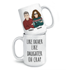 Oh Crap Like Father Like Daughter - Family Personalized Mug - Gift For Family Members