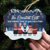 The Greatest Gift Our Parents Gave Us - Personalized Custom Benelux Shaped Wood/Aluminum Christmas Ornament - Gift For Siblings, Christmas New Arrival Gift