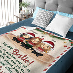 Custom Name Christmas Bestie Gifts - Personalized Blanket