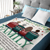 You Can Feel Our Love - Family Personalized Custom Blanket - Christmas Gift For Christmas Gift For Siblings, Brothers, Sisters