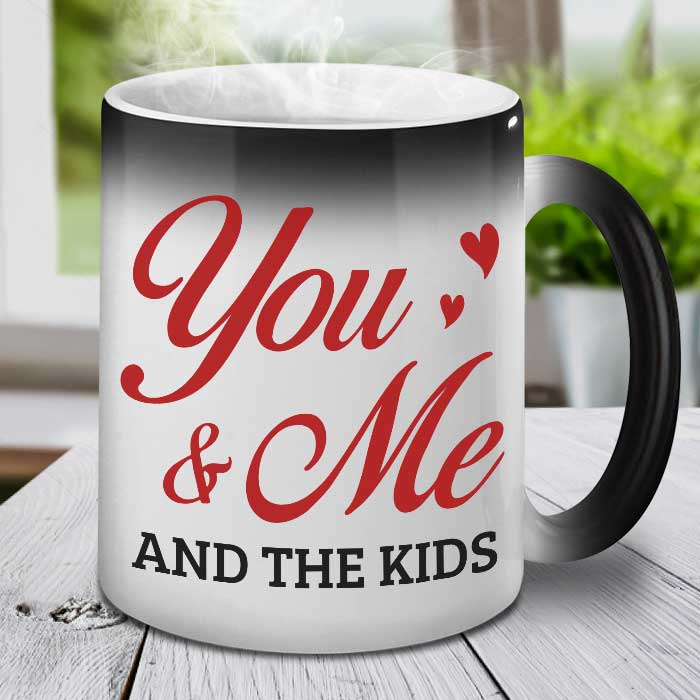You Me & The Kids - Personalized Color Changing Mug - Gift For Couples, Husband Wife