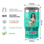 Sip Me Baby One More Time - Personalized Can Cooler - Gift For Bestie