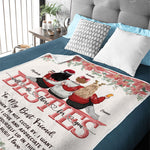 Custom Name Christmas Best Friend Gifts - Personalized Blanket