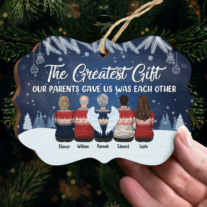 Brothers And Sisters Never Apart - Personalized Custom Benelux Shaped Wood/Aluminum Christmas Ornament - Gift For Siblings, Christmas New Arrival Gift
