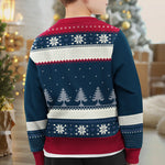 Christmas Is All About The Family Brother, Sister - Family Personalized Custom Ugly Sweatshirt - Unisex Wool Jumper - Christmas Gift For Brother, Kids