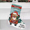 Loads Of Love Christmas Truck - Christmas Dogs & Cats - Personalized Christmas Stocking