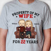 Property Of My Wife For Many Years - Gift For Couples, Husband Wife, Personalized Unisex T-shirt, Hoodie