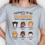 Property Of My Grandkids And World's Greatest Grandma - Gift For Grandma, Personalized Unisex T-shirt, Hoodie