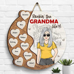 Rockin' The Grandma Life - Gift For Mom, Grandma - Personalized Shaped Wood Sign