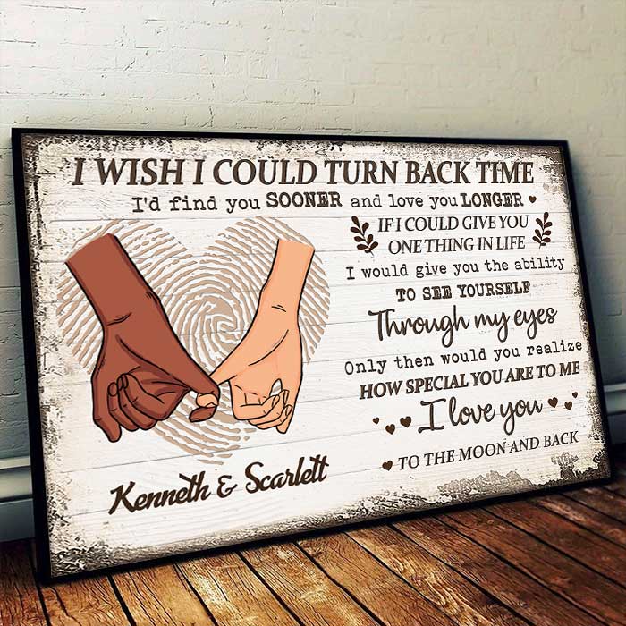 I Would Give You The Ability To See Yourself Through My Eyes - Personalized Horizontal Poster
