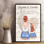 A Mother Is Your Forever Friend - Mom To Daughter, Personalized Vertical Poster