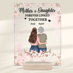 The Love Between Mother And Daughter Is Forever Linked Together - Gift For Mom - Personalized Acrylic Plaque
