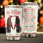 Thank You For Making Me Laugh When I Didn't Even Want To Smile - Personalized Tumbler