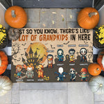 Custom Name Halloween Grandkids Gifts for Grandparents - Personalized Doormat