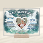 The Day God Took You Home - Personalized Acrylic Plaque - Upload Image, Memorial Gift, Sympathy Gift