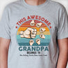 This Awesome Grandpa Belongs To These Kids - Gift For Dad, Grandpa - Personalized Unisex T-shirt, Hoodie