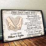 Custom Name Date Anniversary Gifts for Couples - Personalized Poster