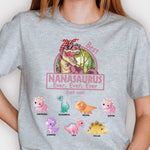 Best Nanasaurus Ever, Ever, Ever - Gift For Mom, Grandma - Personalized Unisex T-shirt, Hoodie