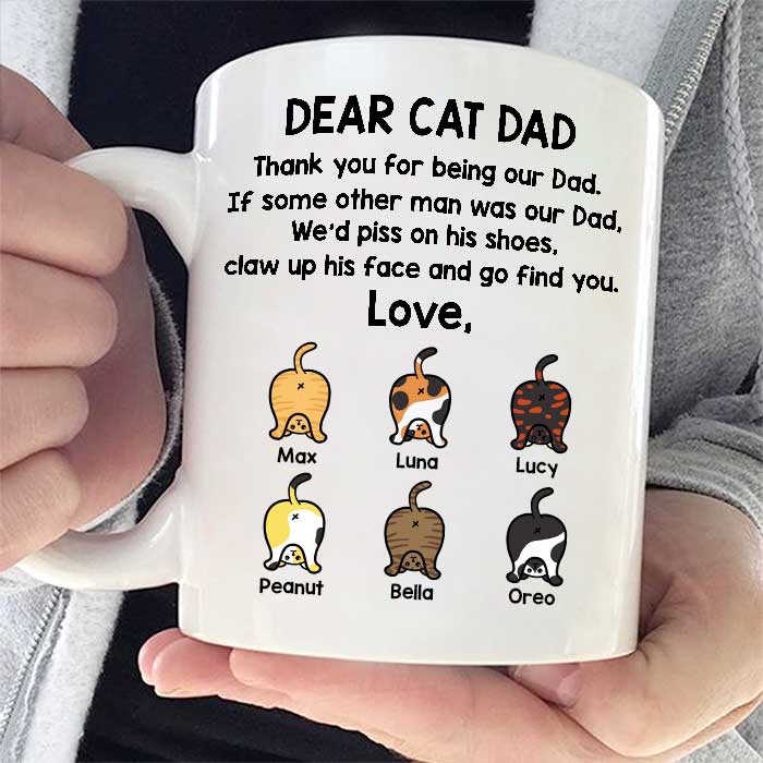 Thank You For Being Our Dad - Gift for Dad - Funny Personalized Mug