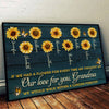 If We Had A Flower For Every Time We Thought Of Our Love For You, We Would Walk Within A Garden Forever - Gift For Mom, Grandma - Personalized Horizontal Poster