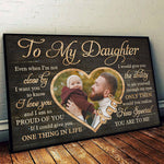You're So Special To Me - Upload Image, Gift For Daughter - Personalized Horizontal Poster