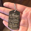 You're Always On My Mind & Forever In My Heart - Upload Image, Personalized Keychain