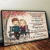 I Love You To The Moon And Back - Gift For Couples, Personalized Horizontal Poster