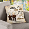 I Wanna Go Camping With You At 80 - Gift For Camping Couples, Personalized Pillow (Insert Included)