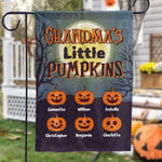 Halloween Night - Little Pumpkins - Personalized Flag