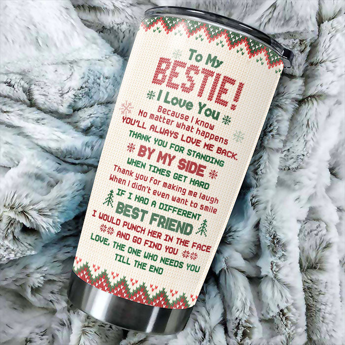 Thank You For Making Me Laugh When I Didn't Even Want To Smile - Personalized Tumbler