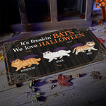 We Love Halloween - Personalized Decorative Mat - Gift For Pet Lovers, Halloween Gift