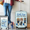 The Sky Is Calling And We Must Go - Personalized Luggage Cover