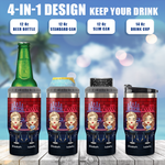 We Might Be Drunk - Personalized Can Cooler - Gift For Bestie