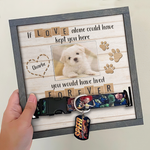 If Love Alone Could Have Kept You Here, You Would Have Lived Forever - Memorial Personalized Custom Pet Loss Sign, Collar Frame - Upload Image, Sympathy Gift, Gift For Pet Owners, Pet Lovers