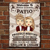 Time Here Is Well Wasted - Gift For Couples, Husband Wife, Personalized Metal Sign
