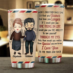 I Wish I Could Turn Back Time - Gift For Couples, Personalized Tumbler